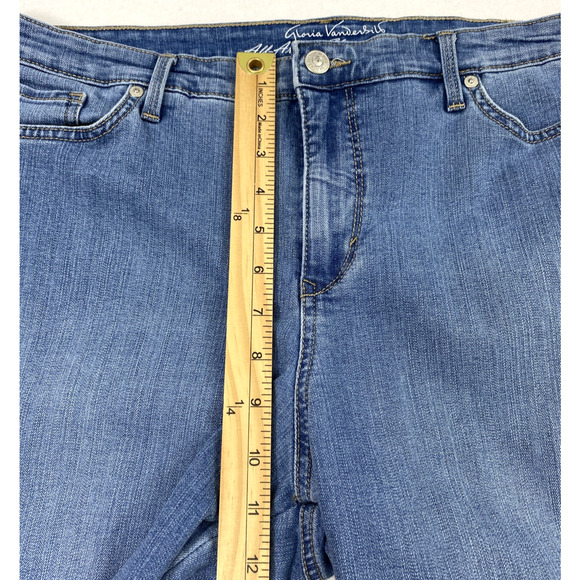 Gloria Vanderbilt Jeans Womens Size 14 Rail Straight‎ Slimming Mom High Rise - Picture 8 of 11